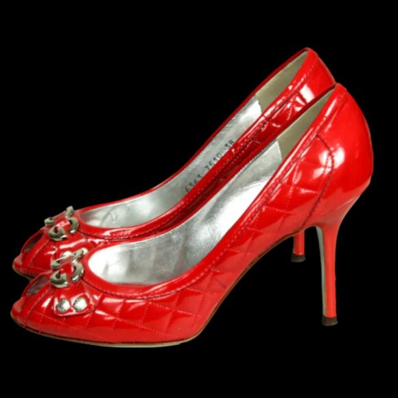DOLCE & GABBANA Quilted Logo Pumps - Picture 5 of 7